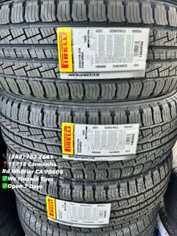 245/50R20 Pirelli Scorpion New Set of Tires Installed and Balanced Set de Llantas Nuevas Instaladas y Balanceadas