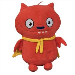 2019 Ugly Dolls Lucky Red Bat Plush 14" Stuffed Animal Movie UglyDolls Cute Baby