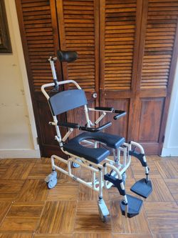 Shower wheel chair w/ recline