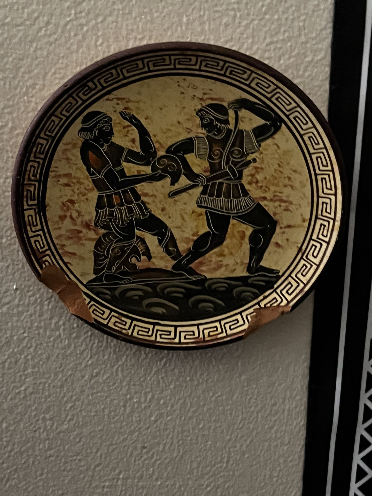 greek plate (chipped) 
