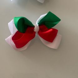 2 Pz   Moño Tricolor Para Niña