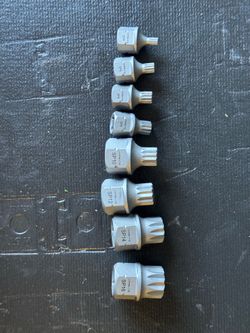 Long reach Hex bits (SAE & Metric), Torx, and stubby Triple Squre bits