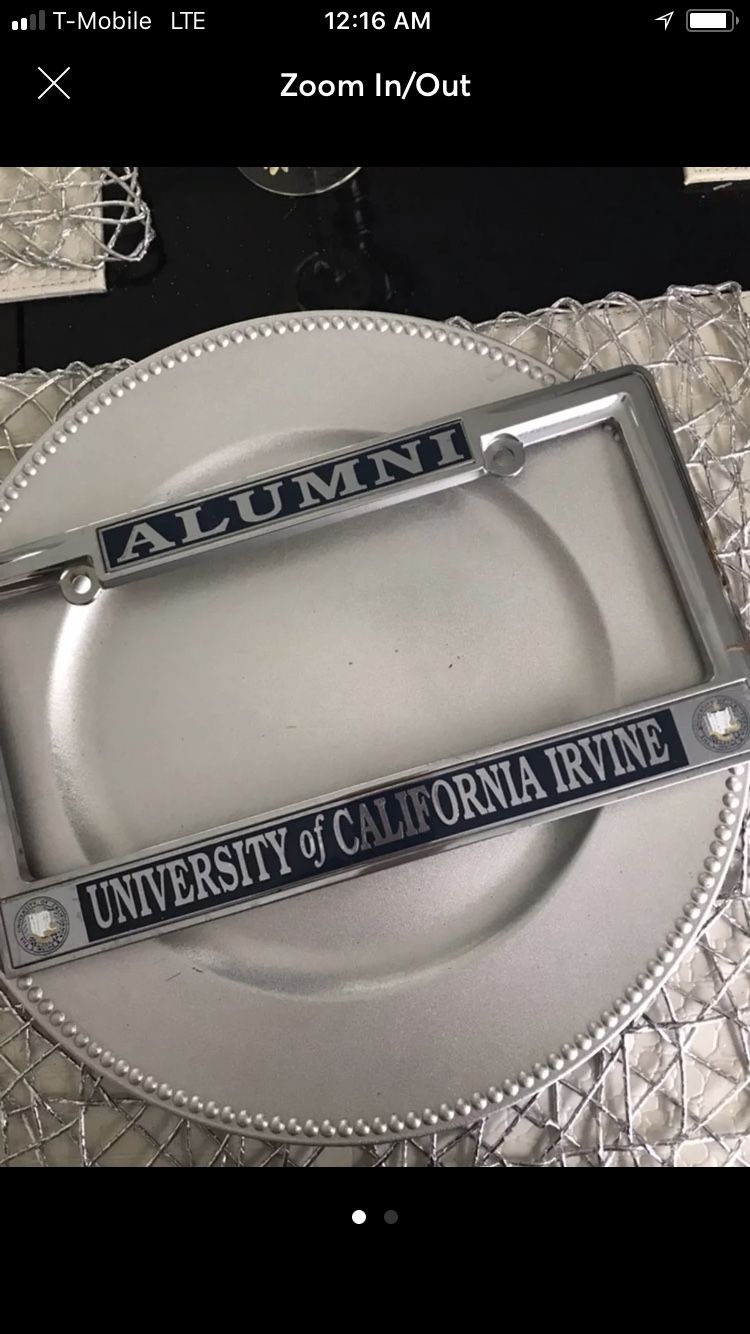 Alumni UCI License Plate frame