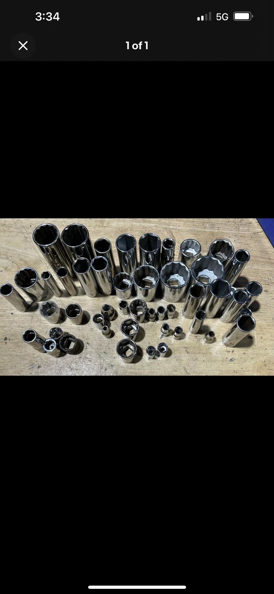48 Piece Lot Of Sockets (44 Craftsman, 2 S-K, 2 Unbranded)