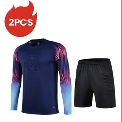 $40 firm!!! Goalie Soccer 2 pc Set, Sz adult 2XL, Padded elbow Shirt and Padded Short, NO number