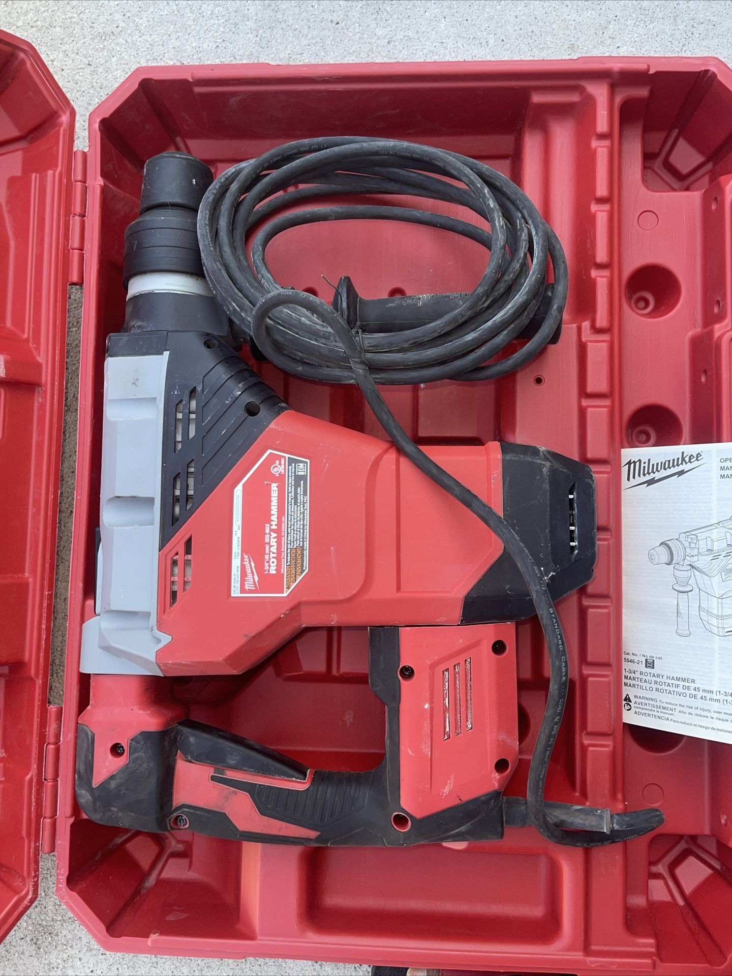 Milwaukee 1-3/4 SDS Hammer Drill