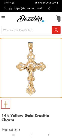 14 Kt Gold Cross