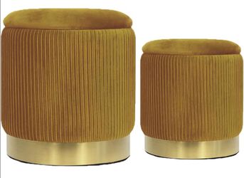 Vanity Stool, Upholstered,Small Ottoman Table,Removable Lid