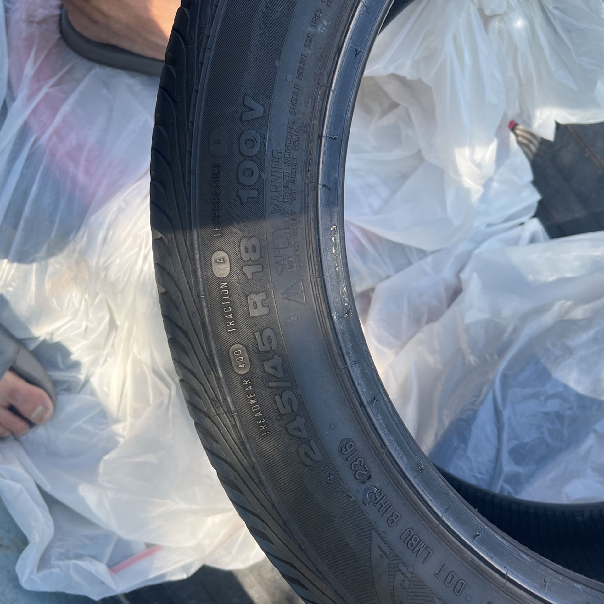 3 Continental 245/45/R18 Run Flat Tires Off Of My BMW 535D