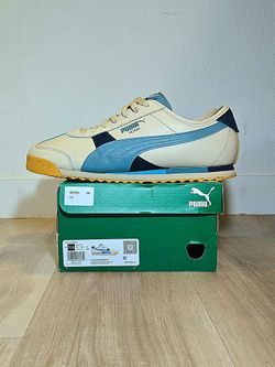 PUMA Roma 'Snowdrifts' (Granola/Porcelain Blue) - Men's Sz 11.5 [MINT]