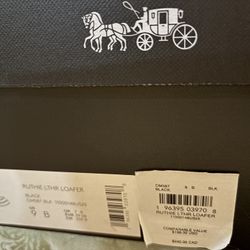 Authentic Coach Ruthie Leather Loafers Size 9