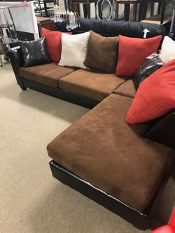 New Sectional with Attached Chaise! More savings on couches and loveseats