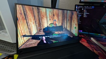 UPERFECT 2K 144Hz Portable Monitor 17.3 Inch 2560x1440P Portable Gaming Monitor Travel Monitor for Laptop HDR IPS Screen with VESA, Cover Stand, Dual 