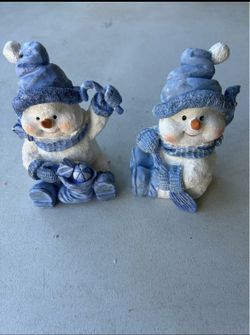 Two 5” Holiday Snowmen 