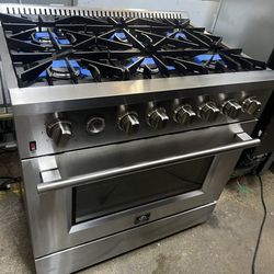 36”” gas range stainless steel