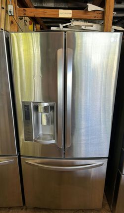 LG 3-Door Refrigerator (French Door Fridge) Stainless Steel - Energy Star, LED Lighting