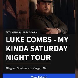 SELLING TWO TICKETS LAS VEGAS LUKE COMBS