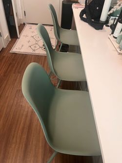 Sage Green Counter Stools - 3