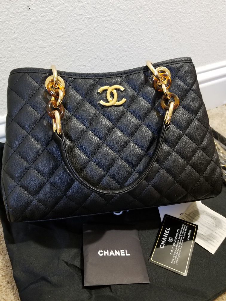 Chanel Leather Tote Bag (Purse, Handbag)