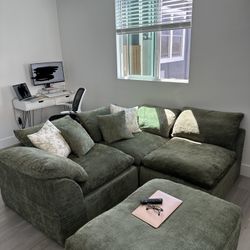 Boneless Green Couch