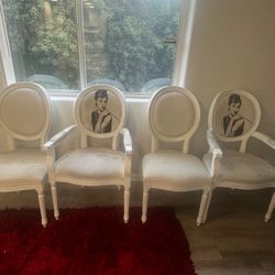 Audrey Hepburn Dinning table Chairs