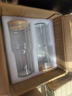2 Mason Jar & Bamboo Lid