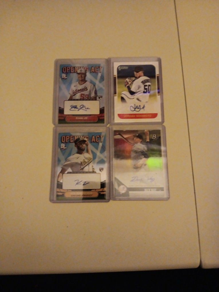 Baseball Card Autograph Lot