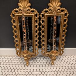 Vintage Homco Ornate Wall Sconces 