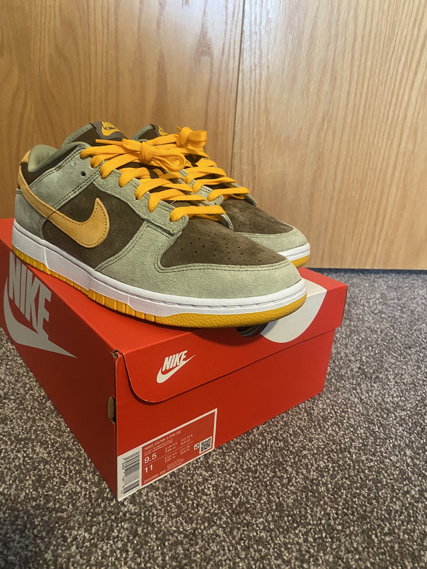 Nike Dunk Low “Dusty Olive” sz9.5M 10/10 VNDS DH5360-300 StockX Purchase 