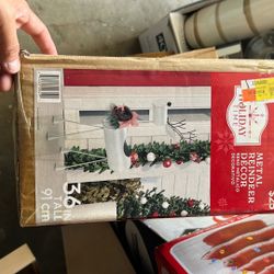 Outdoor Metal Decor Reindeer 