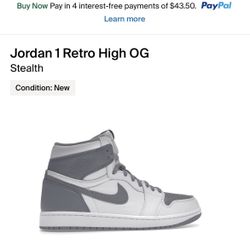 Jordan 1 High Stealth