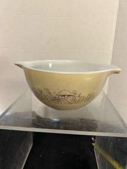 Vintage PYREX 441 Forest Fancies Mushroom Cinderella Nesting Mixing Bowl 750ml -$22 CASH