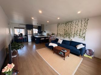 Modern Navy Blue L-Shaped Sectional Sofa