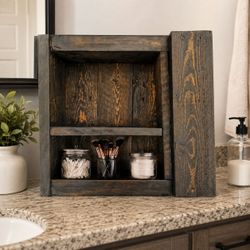 COFFEE BAR CABINET WITH HIDDEN COMPARTMENT MULTIPURPOSE DESIGN