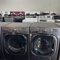 ✨ LG Gas Washer & Dryer Set – Square Door Design ✨ 
