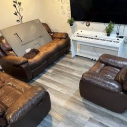 Brown Sofa Set