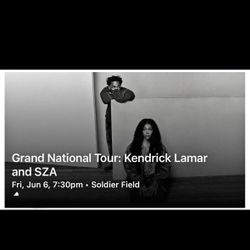 Kendrick Lamar And SZA Floor Tickets