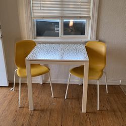 Yellow Table & Chair Set