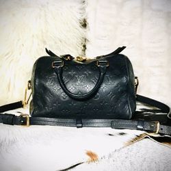 Louis Vuitton Black/Blue Genuine leather Bag