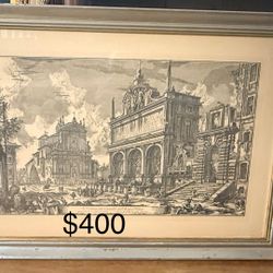 Veduta del Castello dell'Acqua Felice" by Giovanni Battista Piranesi