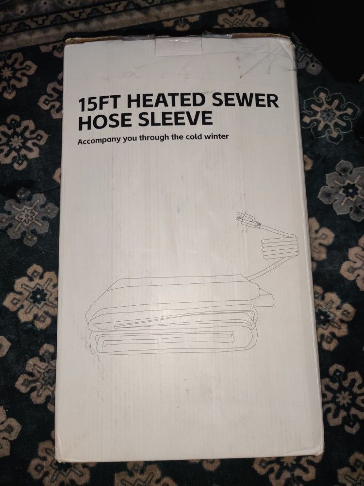 15 Ft RV Heated Sewer Hose Sleeve.