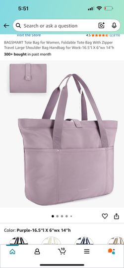 Purple Foldable Tote Bag - Bagsmart 