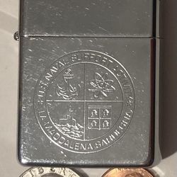 Vintage Zippo Lighter U.S. Naval Support Activity La Maddalena Sardegna 