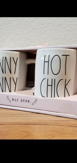 rae dunn hunny bunny hot chick mugs