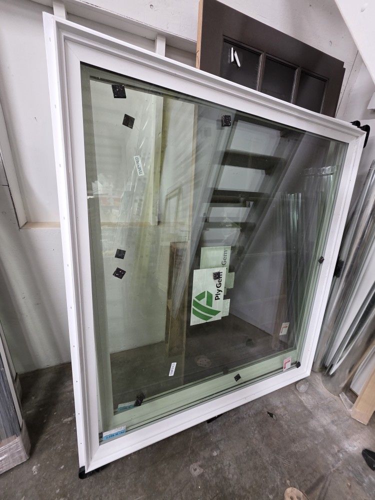Vinyl White Tempered Window 59 1/2" X 65 1/2"