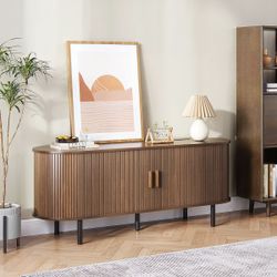 Walnut TV Stand / Credenza – Ebern Designs