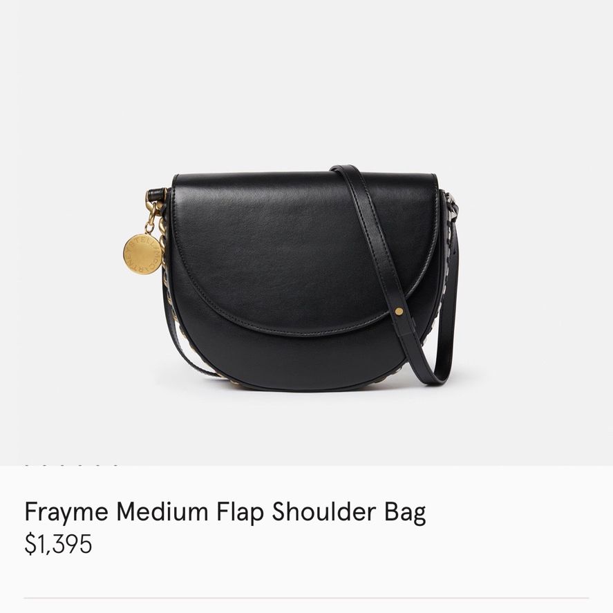 Stella McCartney Frayme Medium Flap Shoulder Bag
