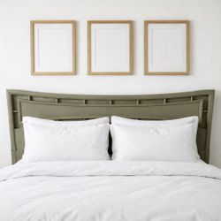 Vintage Green Queen Size Headboard 