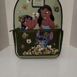 Disney Loungefly LILO And Stitch And Nani Full Size Backpack Bag