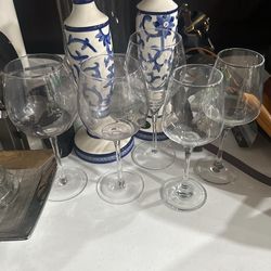 Glass Wine Different Shapes